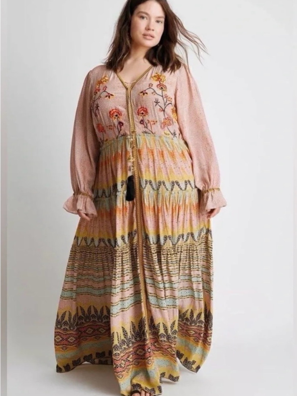 Anthropologie x Bhanuni by Jyoti Maxi Dress size 14